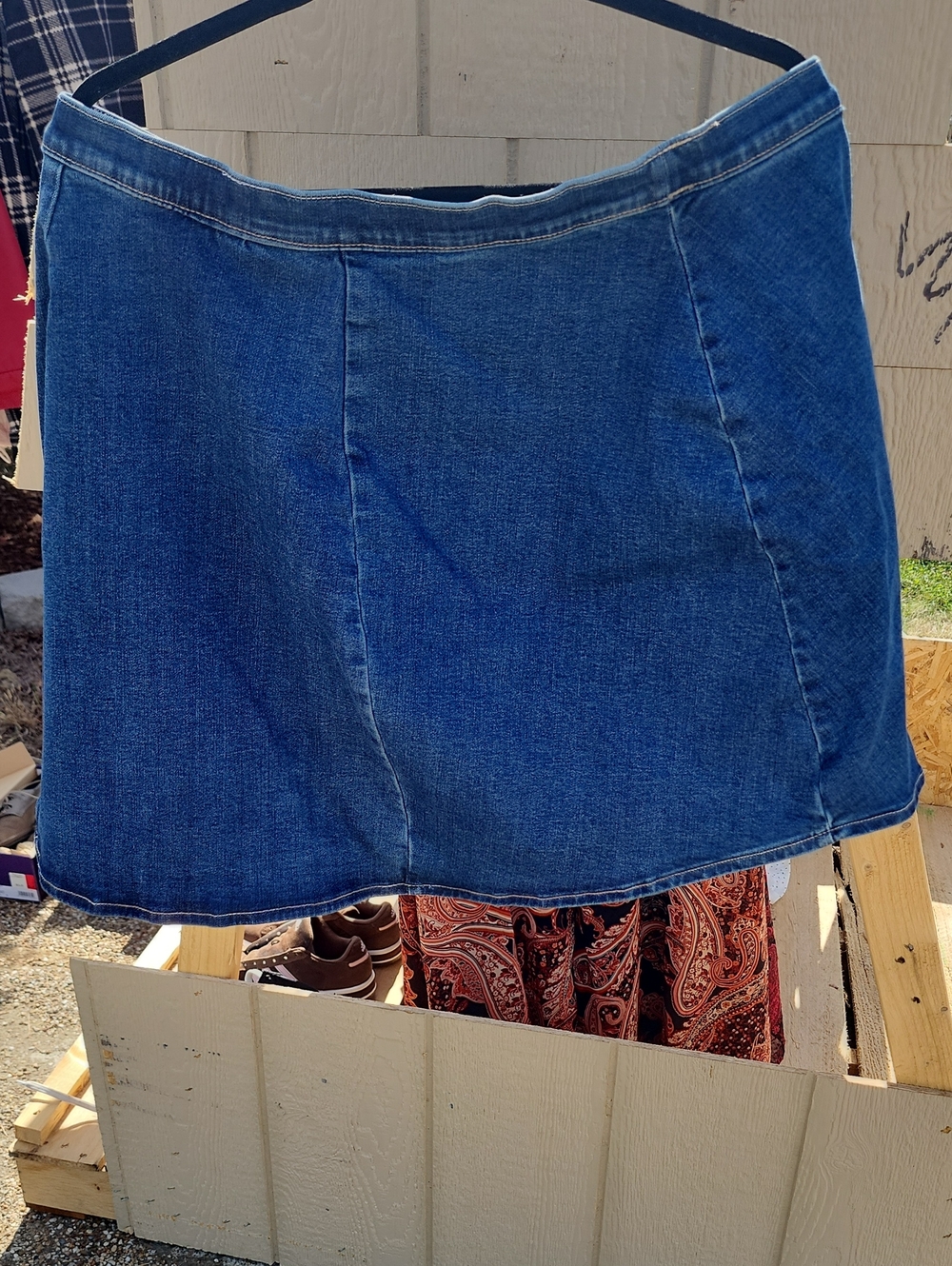 Classic Blue Denim Mini Skirt - Women's